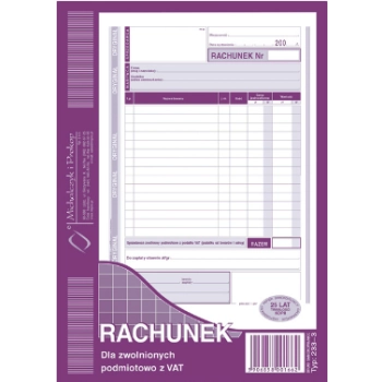 Rachunek (pion) A5 233-3